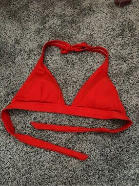 Patagonia Red Triangle Tie Bikini Top